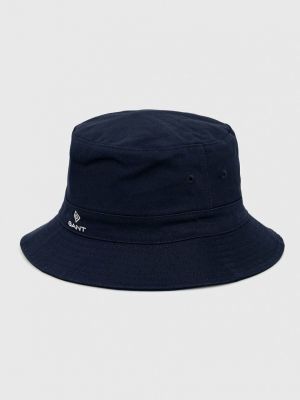 Bombažni klobuk Gant modra