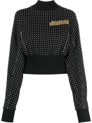 Flekket sweatshirt Balmain svart