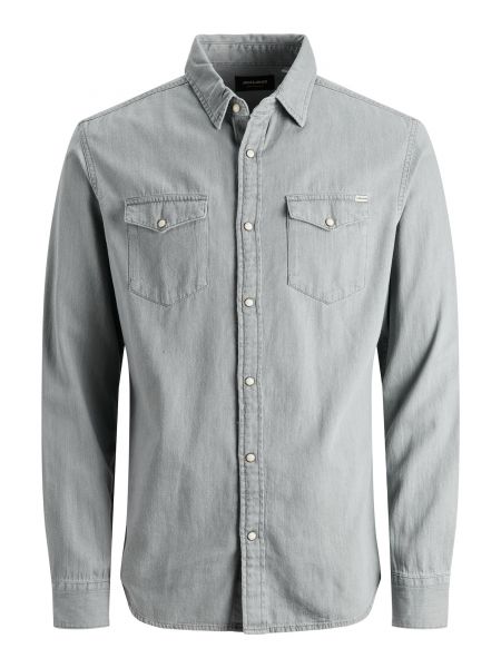 Camicia jeans Jack & Jones grigio