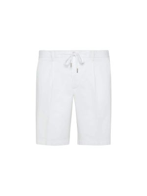 Pantaloni chino plissettati Boggi Milano bianco