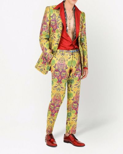 Costume en jacquard Dolce & Gabbana jaune