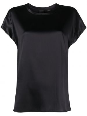 Копринена сатенена блуза Pinko черно