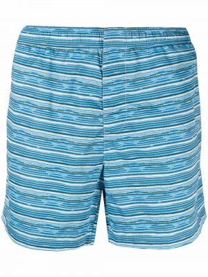 Trykt stripete shorts Missoni blå