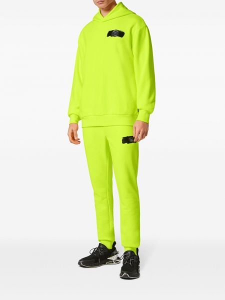 Kapučdžemperis ar apdruku Plein Sport zaļš