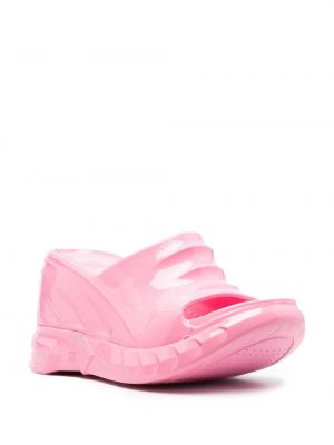 Sandales à talons compensés Givenchy rose