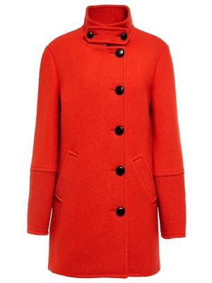 Vlnený kabát Veronica Beard červená