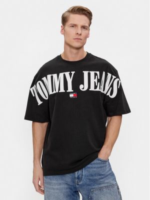 Marškinėliai Tommy Jeans juoda