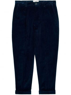 Plisované manšestrové kalhoty Ami Paris černé