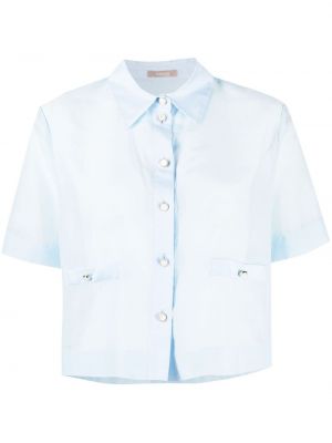 Укороченная рубашка 12 Storeez, синий