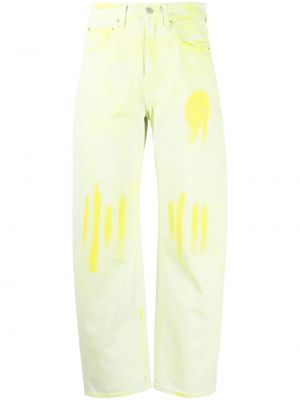 Straight leg jeans con stampa Jnby verde