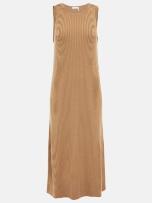 Шерстяное платье миди Chloã©, коричневое