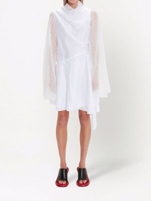 Asümmeetrilised läbipaistvad kleit Jw Anderson valge