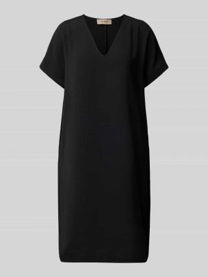 Sukienka midi z dekoltem w serek Mos Mosh czarna