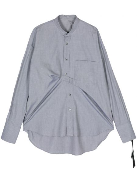 Drapovaná bavlněná košile Marina Yee šedá