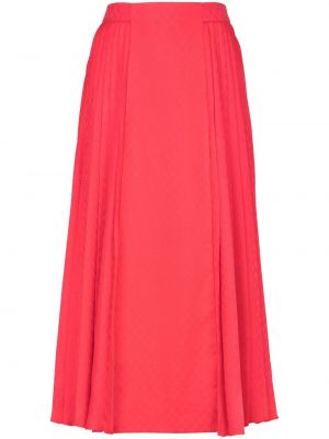 Plisirana mini suknja Balmain ružičasta