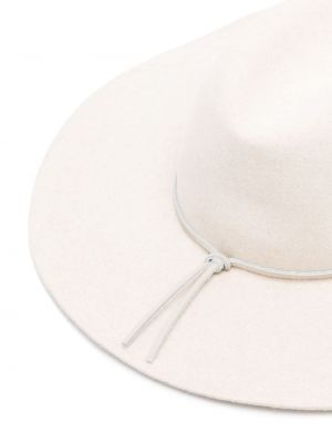 Plstěný čepice Borsalino bílý
