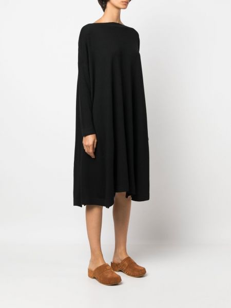 Mini-abito di lana oversize Daniela Gregis nero