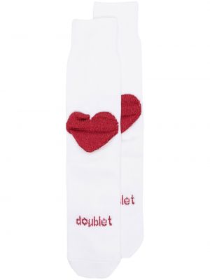 Чорапи със сърца Doublet бяло
