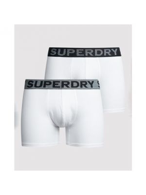 Boxers de algodón Superdry blanco