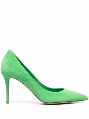 Велурени ниски обувки Le Silla зелено