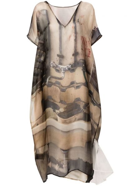 Sukienka z nadrukiem w abstrakcyjne wzory Barbara Bologna