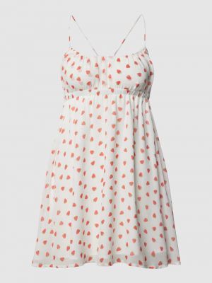 Sukienka mini z nadrukiem Review biała