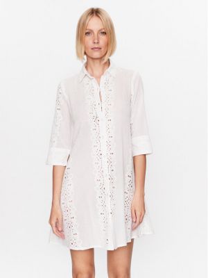 Φόρεμα σε στυλ πουκάμισο Iconique λευκό