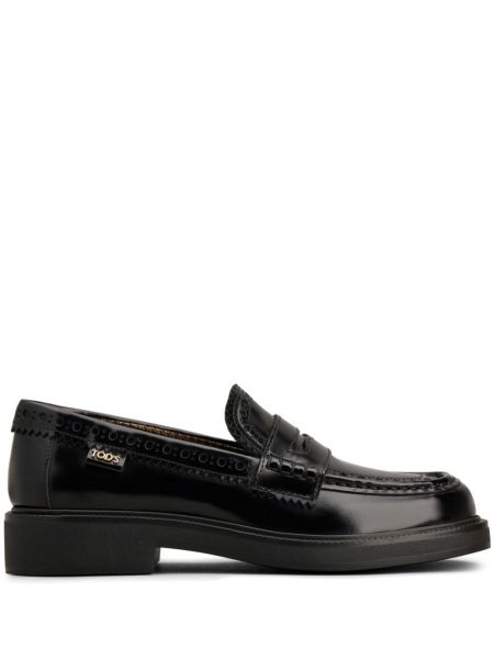 Læder brogues Tod's sort