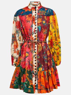 Mustriline puuvillased kleit Zimmermann