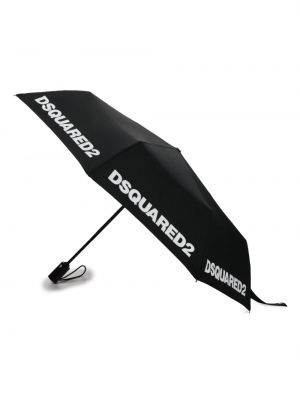 Deštník s potiskem Dsquared2 černý