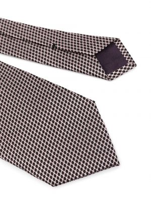Jedwabny haftowany krawat Tom Ford