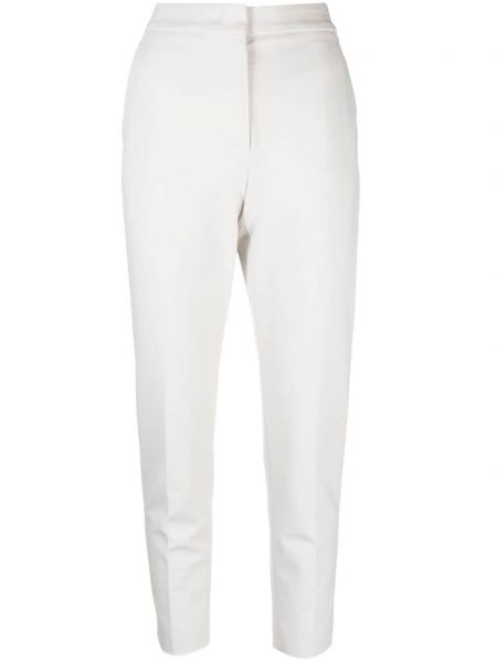 Pantalon slim plissé Max Mara blanc