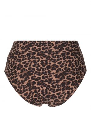 Bikini à imprimé léopard The Upside marron