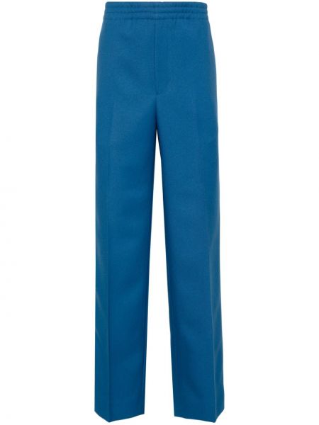 Ravne hlače Gucci modra