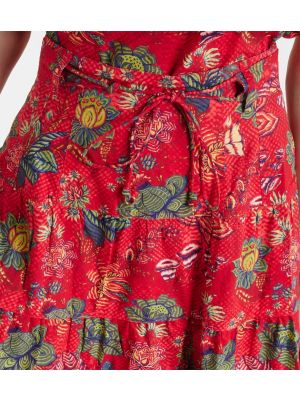 Květinové bavlněné midi sukně Ulla Johnson