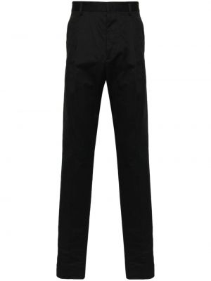 Bavlněné rovné kalhoty Dsquared2 černé