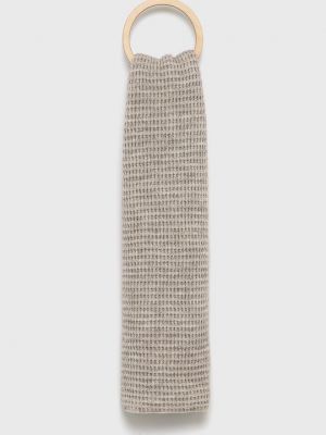 Серый шерстяной шарф Sisley