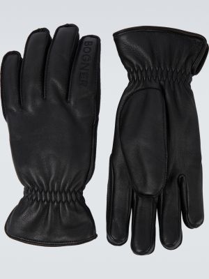 Джованни кожаные перчатки Bogner черный