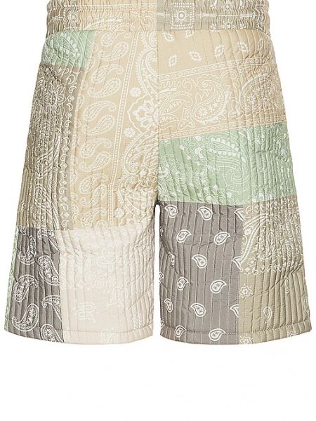 Pantalones cortos con estampado de cachemira Nikben verde
