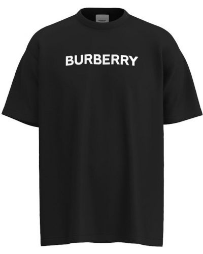 Jersey pamut póló Burberry fekete