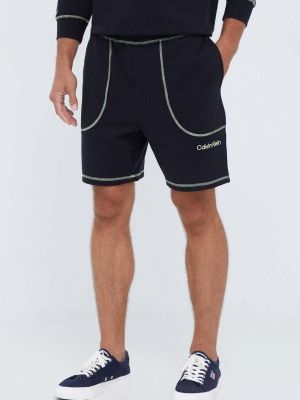 Bombažne hlače Calvin Klein Underwear črna
