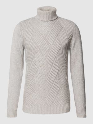 Dzianinowy sweter Cinque srebrny