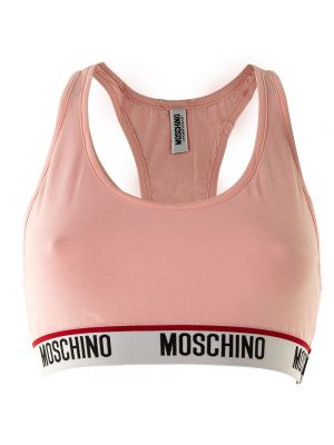 Розовый мягкий бюстгальтер Moschino