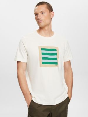 Camiseta con estampado Esprit verde
