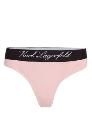 T-shirt à imprimé Karl Lagerfeld rose
