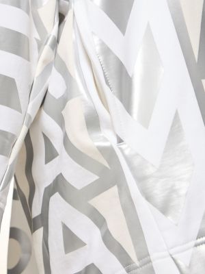 Bluza z kapturem na zamek Marc Jacobs biała