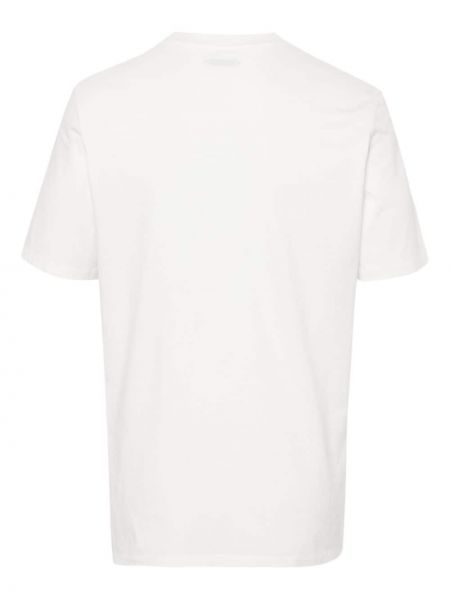 Bavlněné tričko s potiskem Jacob Cohen bílé