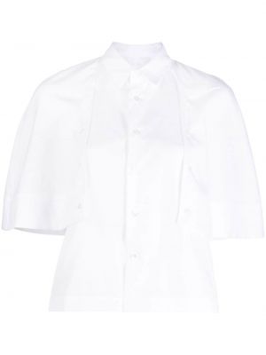 Βαμβακερό πουκάμισο Noir Kei Ninomiya λευκό