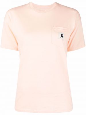 Bomull t-skjorte Carhartt Wip oransje