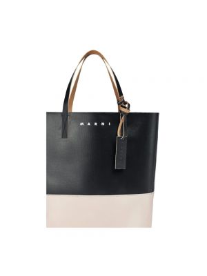 Shopper handtasche mit taschen Marni schwarz